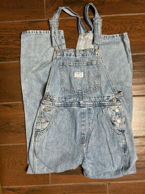 Levi’s Vintage Premium Denim Light Wash Straight Leg Overalls